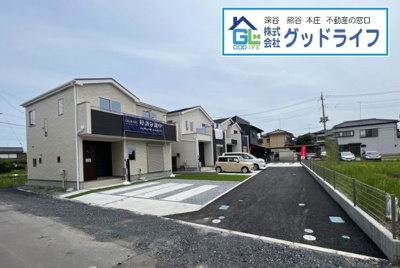 【前面道路含む現地写真】 | GRAFARE熊谷市平戸　新築住宅　全3棟　3号棟