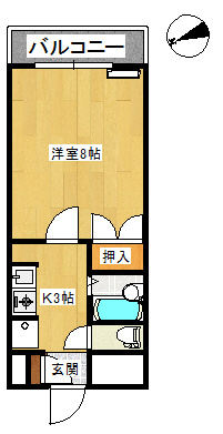 スカイタウンコーストⅢの間取り