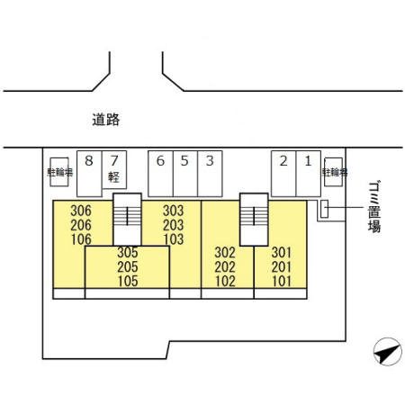 セジュール夢の区画図