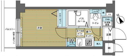 【間取り】 | フェニックス上北沢ツインコート 306 | 間取り図