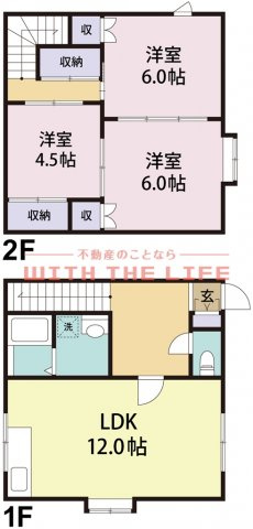 グリーンタウンⅡ【10,000円キャッシュバック対象物件】の間取り