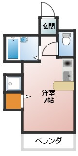【間取り】 | ラ・シャンブル松原