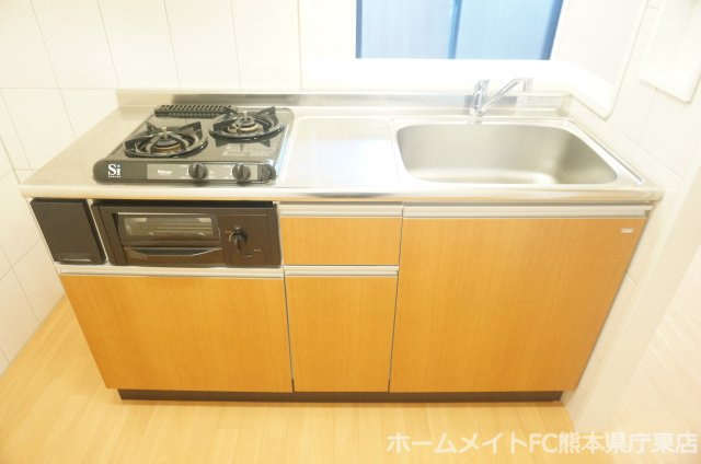 熊本市中央区上水前寺１丁目の賃貸マンションのキッチン