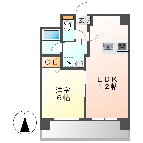 リーブル老松町の間取り