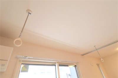 【内装】 | シャルムA | 室内物干し完備