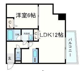 ＷＯＢ本町ウエストの間取り