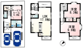 【間取り】 | 草津市上笠２丁目