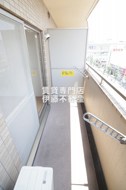 ノールルミエール黒川のバルコニー