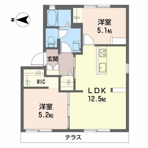 【間取り】 | フレグランス阪南A棟