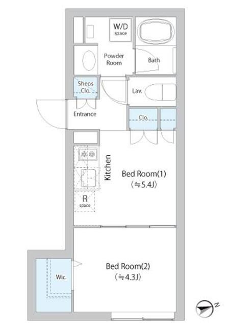 EDIT御茶ノ水妻恋坂の間取り|1DK
