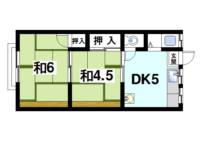 山下ハウスの間取り