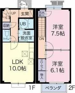 ファミール上町　　　刈谷市近郊の賃貸はクラスホームの間取り