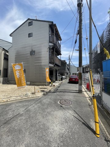 西京極畑田町の前面道路含む現地写真