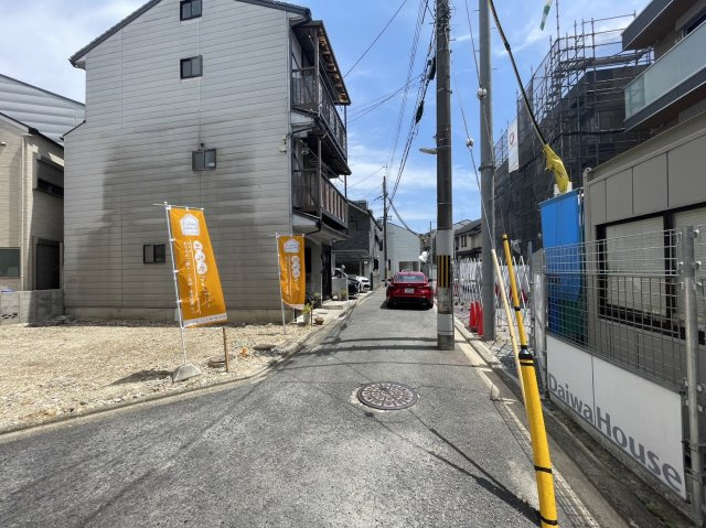 西京極畑田町の前面道路含む現地写真