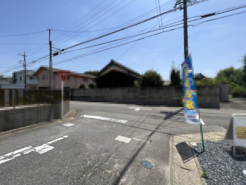 碧南市霞浦新築戸建　3号棟の前面道路含む現地写真|碧南市霞浦町新築戸建前面道路写真です。北側公道約6ｍ
