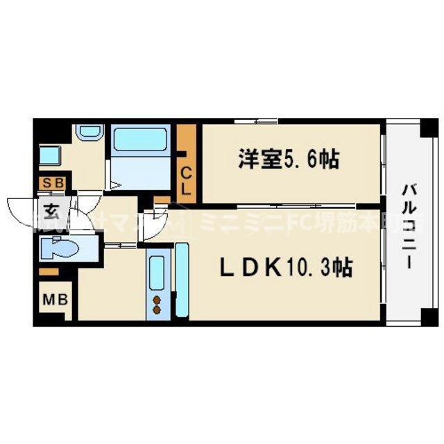 アーバネックス谷町の間取り