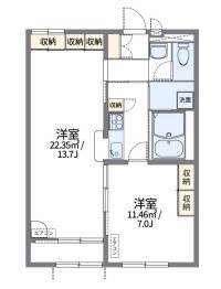 レオパレス柳澤の間取り