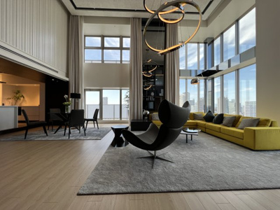 【その他共用部分】 | プレミストタワー靱本町 | こちらは19階のラウンジ