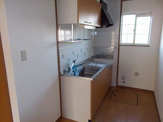 エスペランスⅡのキッチン|お料理しやすいキッチンです