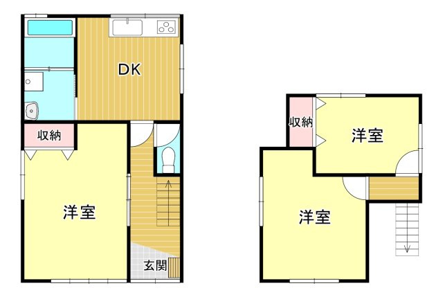 柳川市本町の中古一戸建の間取り