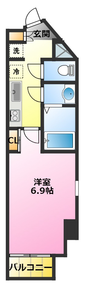 ルーストの間取り|南向き、角部屋、2面採光で陽当たり良好♪