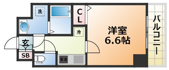プレサンス神戸元町ミューズの間取り