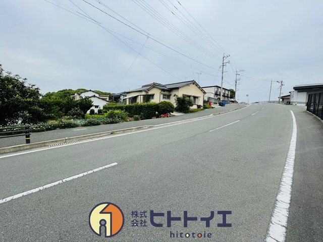 売地)筑後市大字蔵数の前面道路含む現地写真