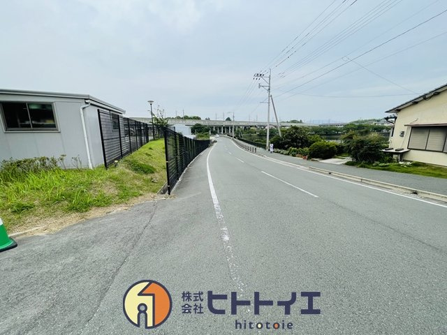 売地)筑後市大字蔵数の前面道路含む現地写真