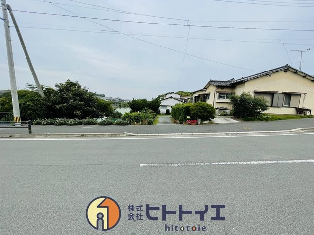 売地)筑後市大字蔵数の前面道路含む現地写真