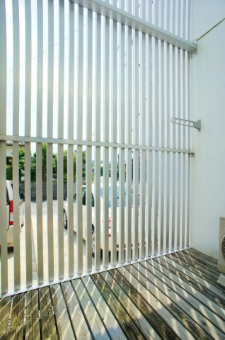 久留米市上津２丁目のアパートのバルコニー|開放的で明るい空間を演出してくれるバルコニーです