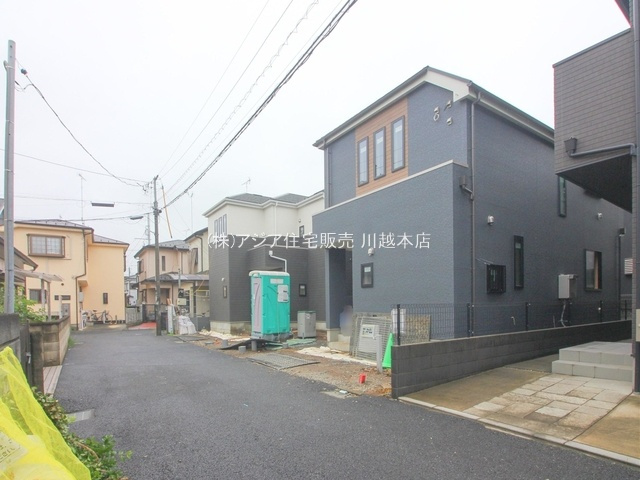川越市砂新田4期　新築戸建の前面道路含む現地写真|北側4.0ｍ公道