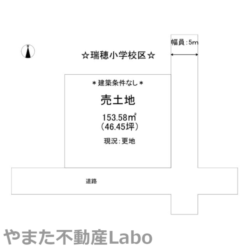 鳥取市気高町下坂本土地の土地図