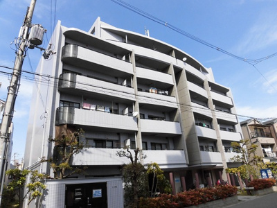 【外観】 | エスパシオ上新庄 | 外壁タイル張りのお洒落なマンションです