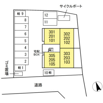 【区画図】 | D-ROOMクレスト国分