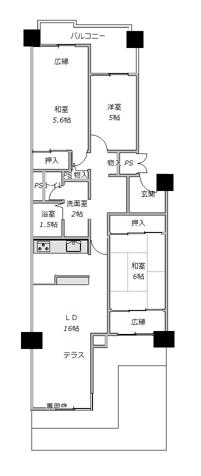 【間取り】の画像