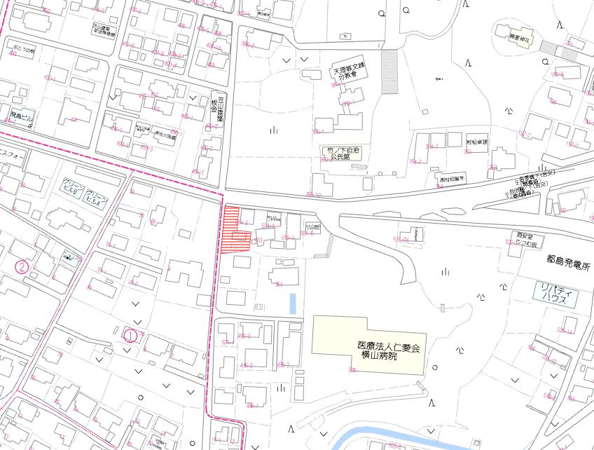 都城市都島町の売地の土地図