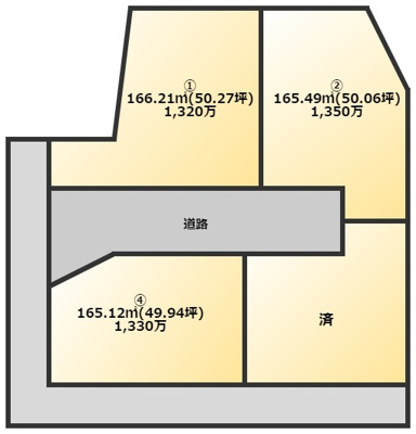 【区画図】 | 小倉南区蒲生分譲地