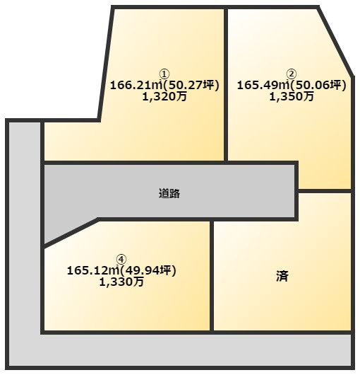 【区画図】 | 小倉南区蒲生分譲地