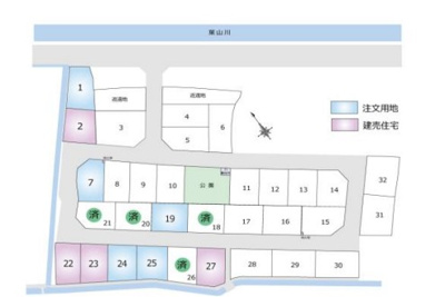 【区画図】 | 草津市西渋川２丁目分譲地27号地