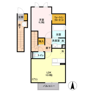 【間取り】 | ハーベストコート　Ｂ | ハーベストコートB