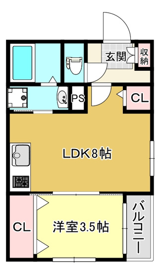 【間取り】 | エスポワール林寺