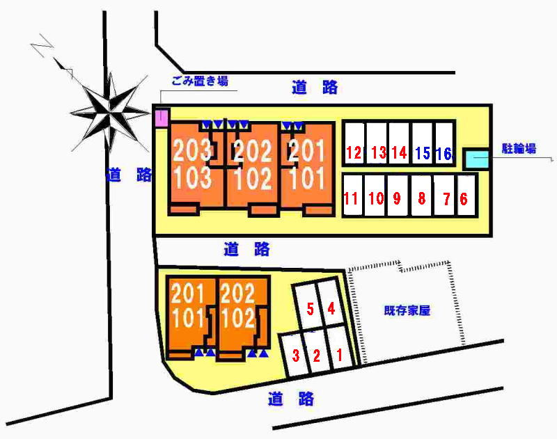 ヴィア　レーベンの駐車場|駐車場
