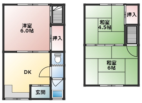 【間取り】 | 福岡貸家