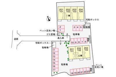 【区画図】 | グランドハウス佐久Ⅰ