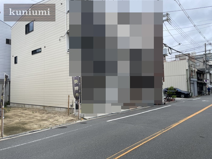 大阪市城東区鴫野西1丁目の前面道路含む現地写真|前面道路