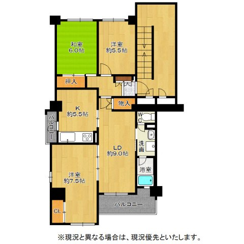 【間取り】 | 佃第2コーポ4号棟　（中古マンション）