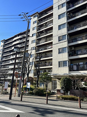 【外観】 | 佃第2コーポ4号棟　（中古マンション）