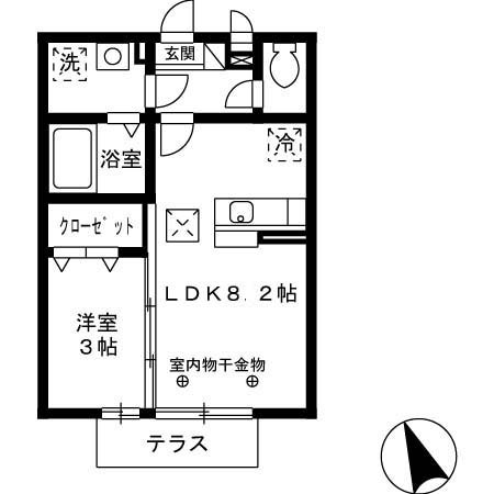 セジュール・ペルルの間取り