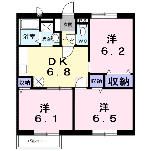 【間取り】 | さくらんぼハイツ
