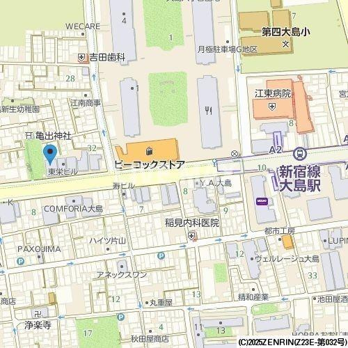 【地図】リテラス大島